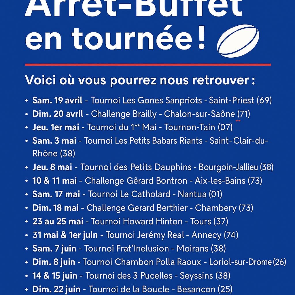 Lire la suite à propos de l’article Le stand Arrêt-Buffet en tournée
